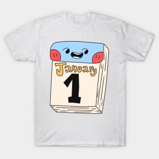 Cute New Year Calendar T-Shirt